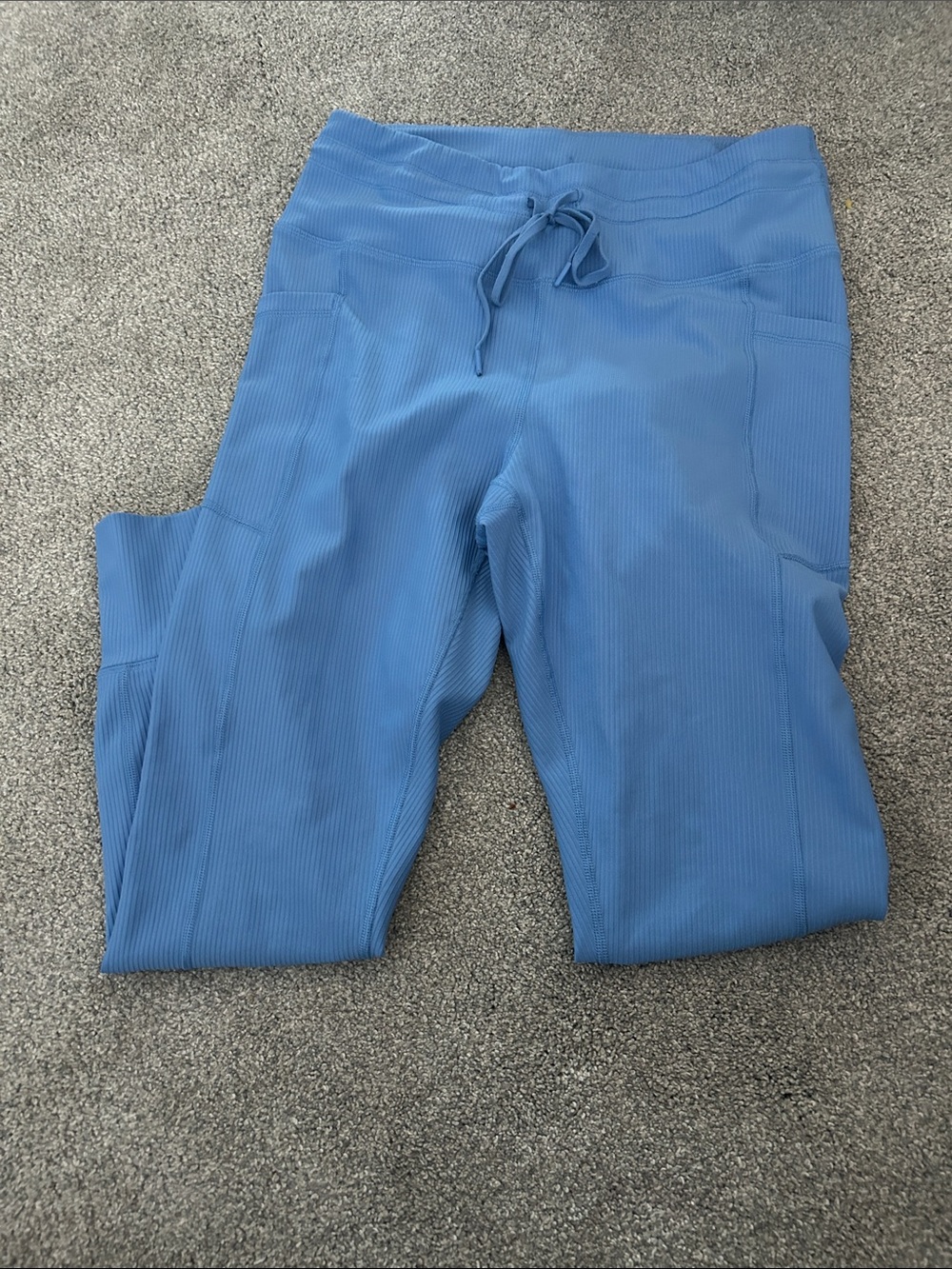 Yogalicious Ribbed Leggings in Blue